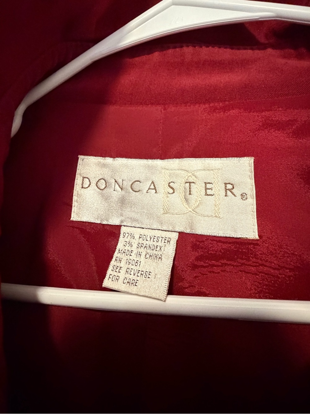 Doncaster Raspberry Red Zip-Front Utility Jacket - Picture 12 of 12